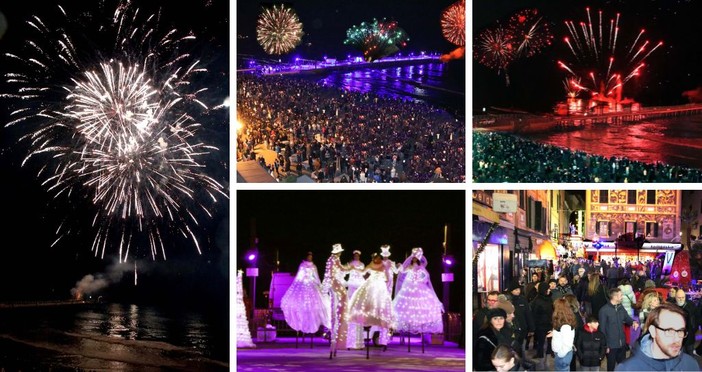 Fuochi d’artificio ad Alassio, una festa di colori e luci per dare il benvenuto al 2024