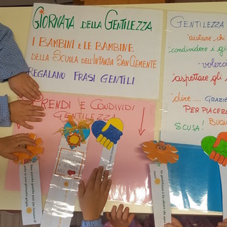 Frasi e pensieri per Vadino per &quot;moltiplicare gentilezza&quot;: l'idea dei piccoli albenganesi