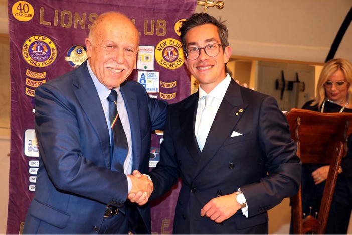 Cambio al vertice del Lions Club &quot;Baia del Sole - Alassio&quot;: il nuovo presidente è Luca Russo