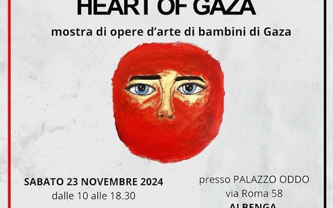 Albenga, mostra “heArt of Gaza”: l’orrore della guerra nelle immagini realizzate dai bambini