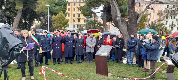 Savona, inaugurato il &quot;Giardino dei Giusti&quot;, luogo di memoria dedicato a chi ha rischiato la propria vita per fare del bene