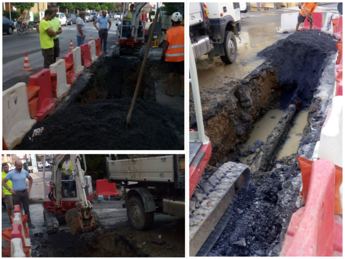 Alassio, guasto all’acquedotto in corso Europa (FOTO)