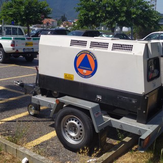 Albenga, guasto alla cabina elettrica del Comando di Polizia Locale, rapido l’intervento della Protezione Civile