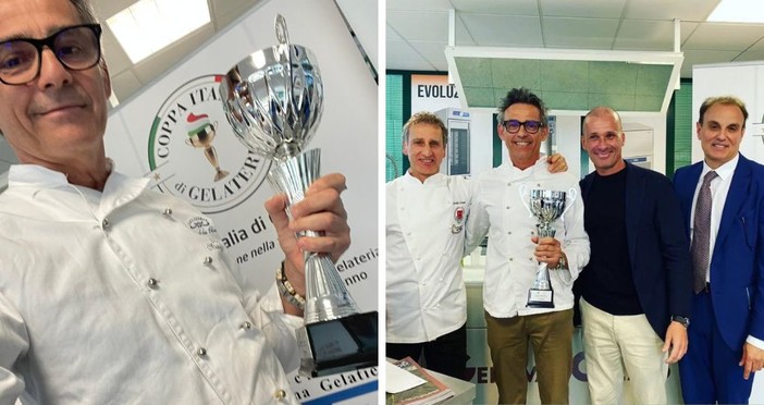 Albenga, il gelato al Tiramisù di Mirko Mastromarino conquista il terzo posto al Columbus d’Oro di Genova