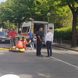 Donna investita in viale 8 marzo ad Albenga (FOTO e VIDEO)