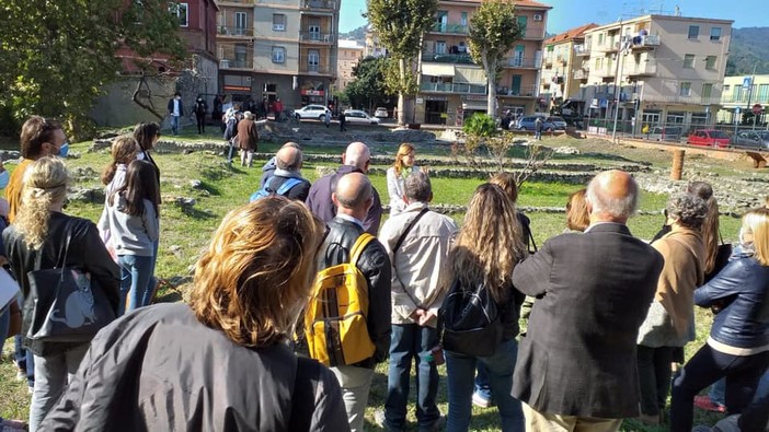 Albisola, inaugurata l'area archeologica della villa romana con nuovi pannelli illustrativi (FOTO)