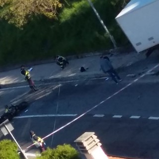 Millesimo, incidente lungo la Sp 28 bis: la vittima è un 75enne (FOTO e VIDEO)