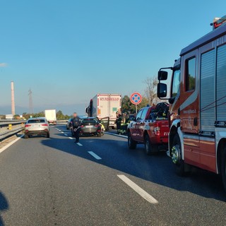 Incidente in Autostrada tra Spotorno e Vado, coinvolti un camion e due auto (FOTO)