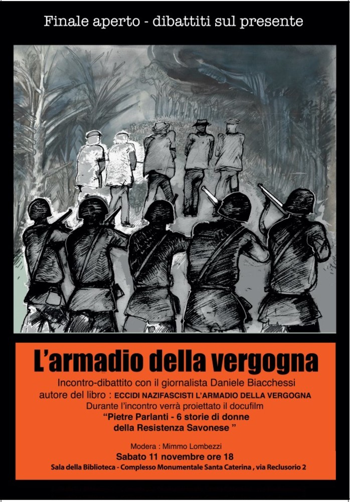 &quot;Eccidi nazifascisti, i fascicoli dell'armadio della vergogna&quot;: sabato 11 novembre la presentazione a Finale Ligure