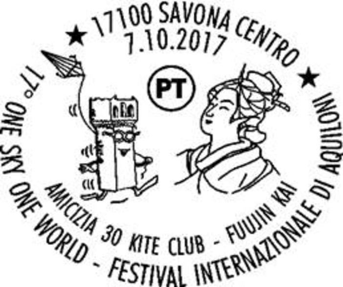 Savona: al Priamar un annullo speciale per il Festival degli Aquiloni