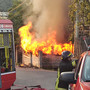 Finale, incendio in un deposito attrezzi: Vigili del fuoco in azione a Bracciale