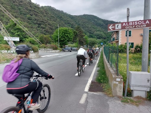 Albisola, inaugurata la ciclovia per Ellera ma non mancano le polemiche (FOTO)