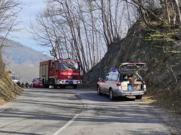 Spento l'incendio tra i Brasi di Celle e Stella Gameragna: quasi certamente confermata la tesi di scintille dalla media tensione