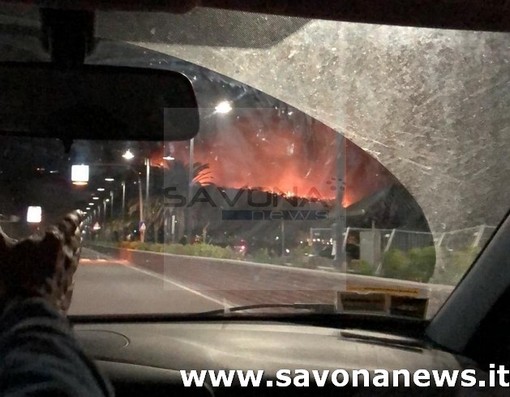 Un grosso incendio colpisce Cogoleto: autostrada chiusa tra Savona e Arenzano in entrambe le direzioni (FOTO e VIDEO)