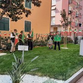 Albissola, inaugurato nei giardini di viale Faraggiana Largo Milite Ignoto (FOTO)