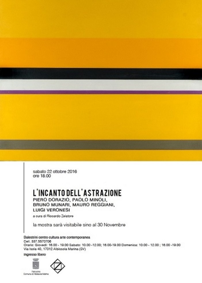 L'incanto dell'astrazione, ad Albisola Marina riprendono le attività del centro cultura arte contemporanea