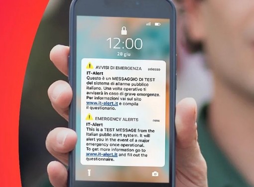 It-Alert, oggi il test del messaggio di allerta su tutti gli smartphone della Liguria