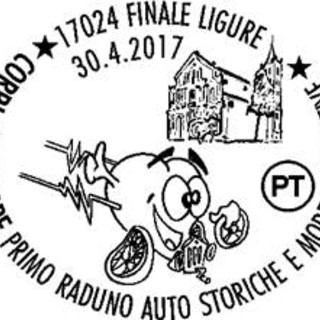 Finale Ligure: annullo filatelico per l’evento &quot;Corri col cuore. Primo Raduno Auto Storiche Moderne Sportive&quot;