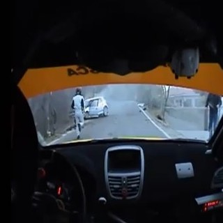 L'auto di Kubica poco dopo l'impatto