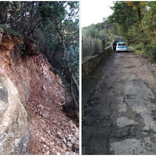 Loano: chiuse per frana via Salice e via Quarzi