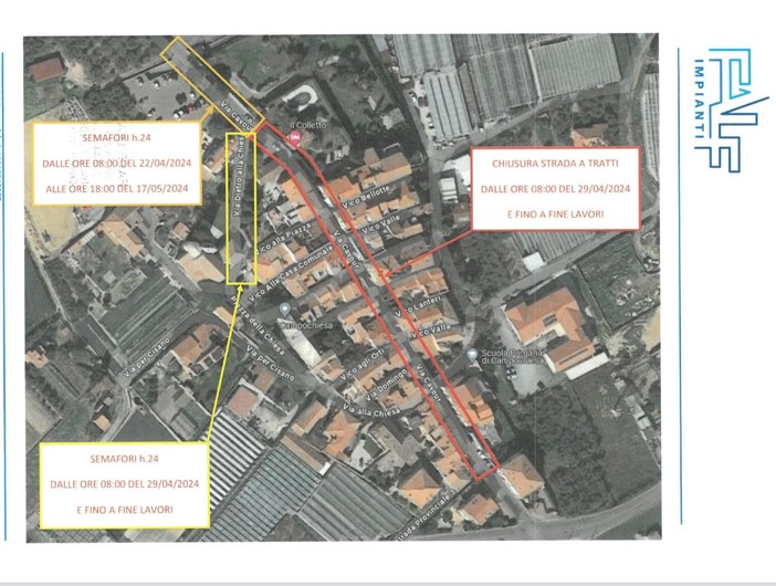 Sostituzione della dorsale del gas, dal 22 aprile possibili disagi alla viabilità a Campochiesa