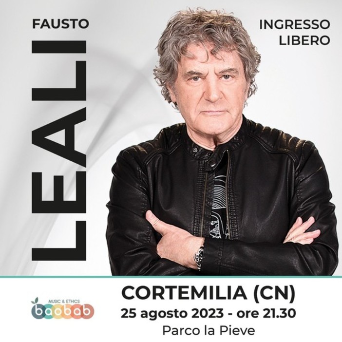 Fausto Leali è il secondo protagonista musicale dell’estate di Cortemilia