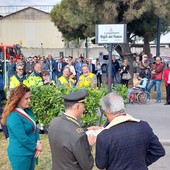 Vado, il lungomare intitolato ai vigili del fuoco. Sindaco Giuliano: &quot;Il loro ruolo è fondamentale&quot; (FOTO e VIDEO)