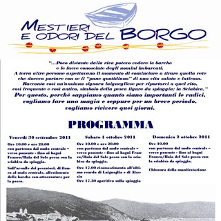 A Laigiueglia &quot;Mestieri e odori del Borgo&quot;