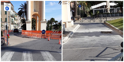Finale, sistemazione della pavimentazione in piazza Vittorio Emanuele: cambia la viabilità