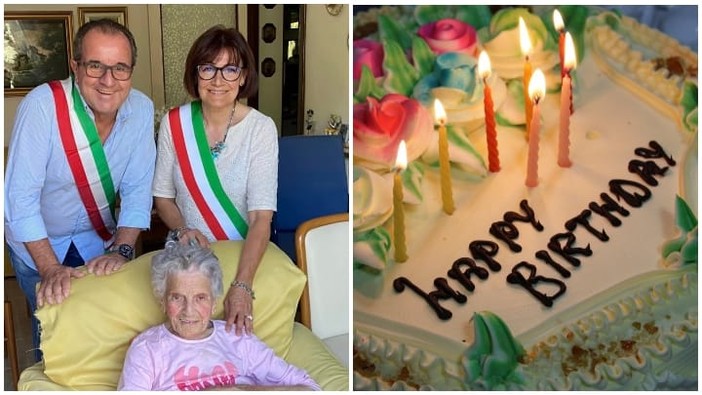 Lucia compie 104 anni, grande festa a Millesimo (FOTO)