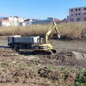 Albissola, partiti i lavori di sistemazione idraulica del torrente Sansobbia: fine lavori entro giugno (FOTO E VIDEO)