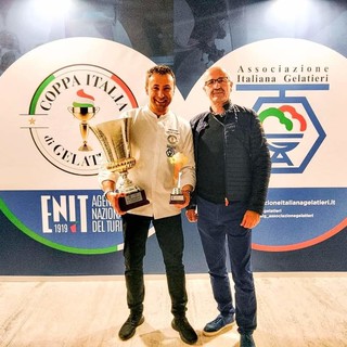 Il savonese sempre più patria del gelato: l'albisolese Gabriele Scarponi si aggiudica la Coppa Italia di Gelateria (FOTO)