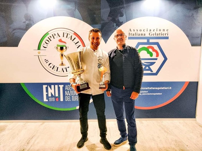 Il savonese sempre più patria del gelato: l'albisolese Gabriele Scarponi si aggiudica la Coppa Italia di Gelateria (FOTO)