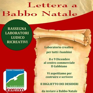 Al Centro Commerciale Il Gabbiano di Savona, il laboratorio creativo &quot;Il biglietto dei desideri&quot;