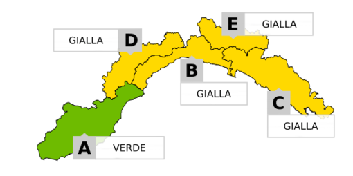 Pioggia in arrivo, allerta gialla a partire dalle 18 di sabato