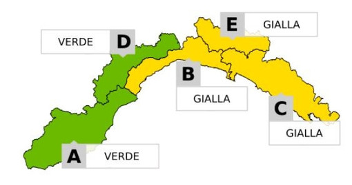 Maltempo, allerta gialla sul centro levante per piogge diffuse e temporali