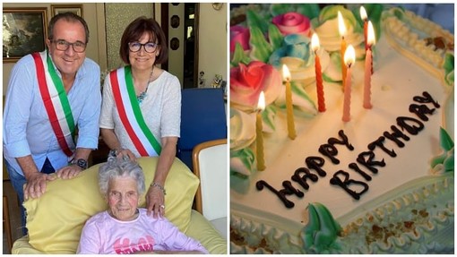 Lucia compie 104 anni, grande festa a Millesimo (FOTO)