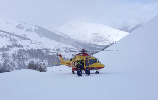 Incidente sulle piste di Limone Piemonte: forte trauma cranico per uno sciatore savonese