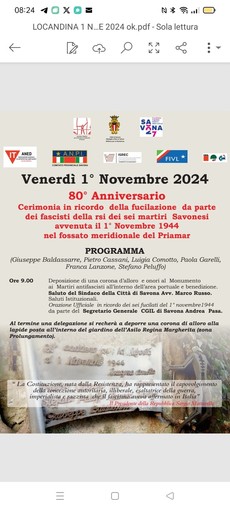 Savona eccidio del Priamar, il 1 novembre si ricordano i 6 antifascisti uccisi al Bastione della fortezza