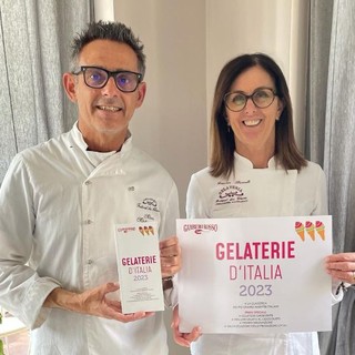 Albenga, Festival des glaces sulla Guida delle Gelaterie d’Italia, Mirco e Laura: “Felicissimi, si chiude un cerchio”