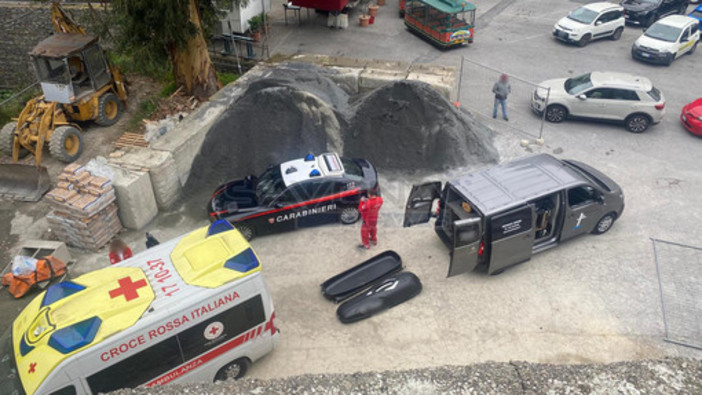 Il cantiere ad Alassio nel quale ha perso la vita Luciano Pierano