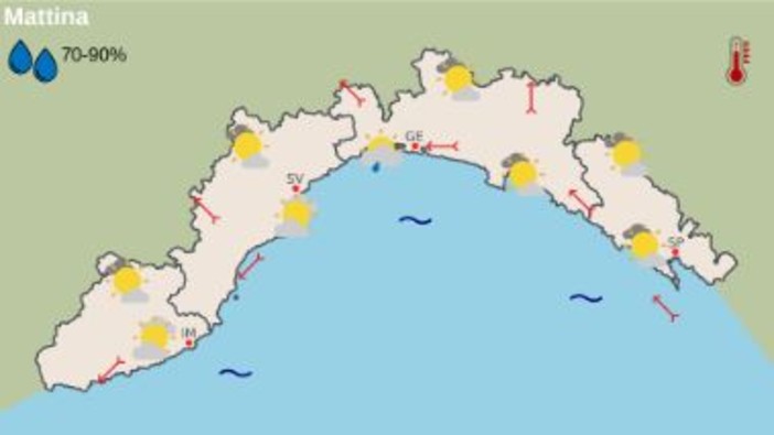 Meteo, nubi in aumento dal mattino con possibili piogge isolate