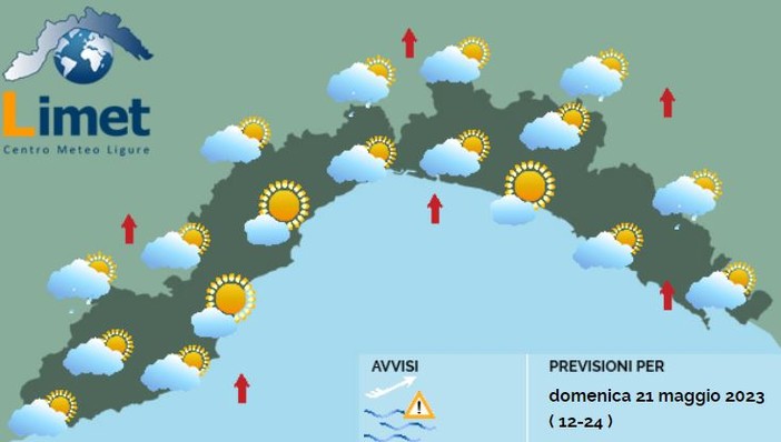 Meteo, schiarite a levante in mattinata, cielo sereno durante la giornata