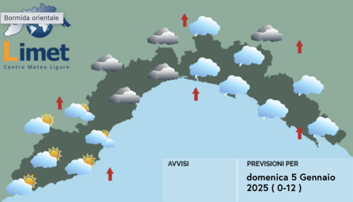 Meteo, deboli piogge possibili tra centro e levante ligure prima della perturbazione dell'Epifania