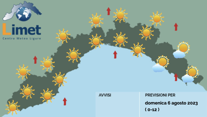 Meteo, cielo sereno su tutta la regione