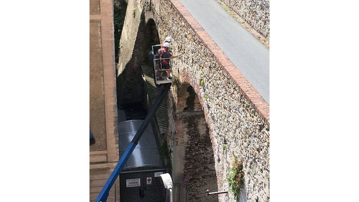 Savona, avviati i lavori di messa in sicurezza del ponte di via Ottaviano (FOTO)