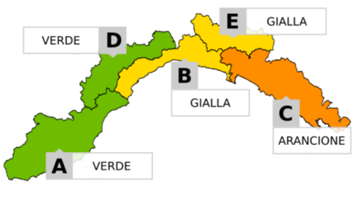 Ancora maltempo nel savonese, nel pomeriggio scatta una nuova allerta meteo