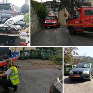 Giustenice, rimosse auto e moto abbandonate sul territorio (FOTO)