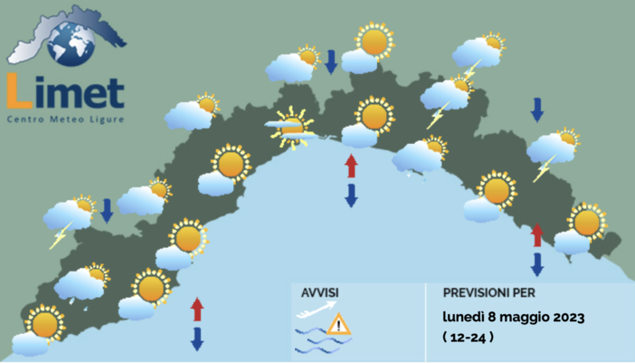 Meteo, in arrivo piogge nel pomeriggio su tutta la regione