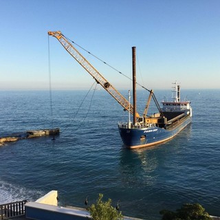 A Celle Ligure sono iniziati i lavori di riqualificazione del molo Punta Aspera